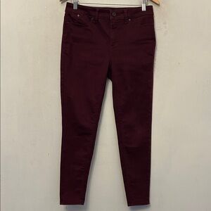 Talbots Women's Burgundy Jeggings Size 8P EUC